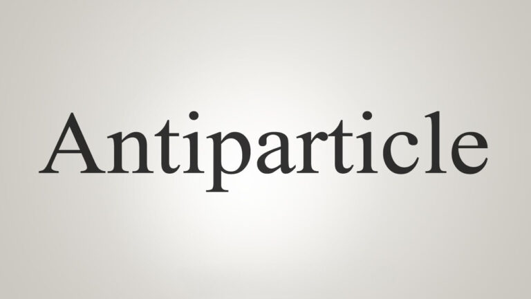 Antiparticle